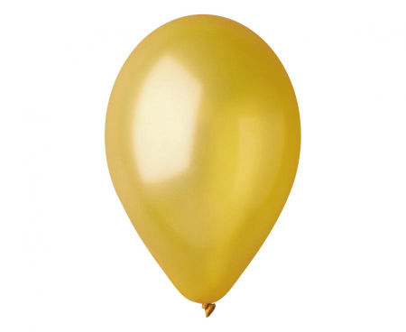 Balony GM90 metal 10" - złote 39/100 szt., zestaw - Gemar zdjęcie 1