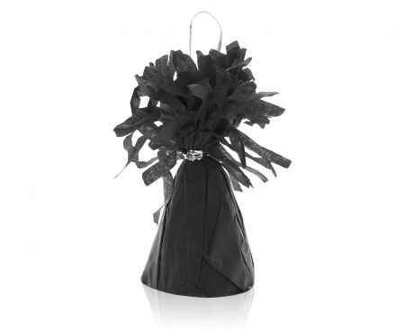 Ciężarek papierowy do balonów z helem, czarny, 145 g/1 szt.