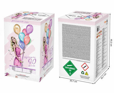  Butla z helem (jednorazowa) na 90 balonów rozm. 9 cali, prod. GoDan - Godan S.A. zdjęcie 2