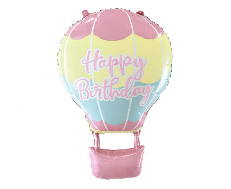 Balon foliowy Balon - Happy Birthday, 40x60 cm - Godan zdjęcie 1