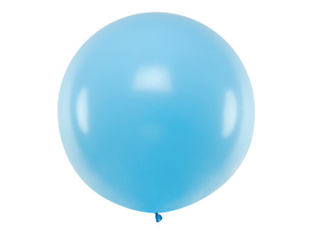 Balon okrągły 1m, Pastel Sky-Blue, 40