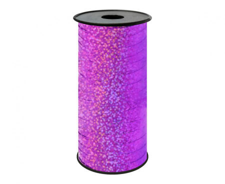 Tasiemka holograficzna różowa, 100y (92 m)