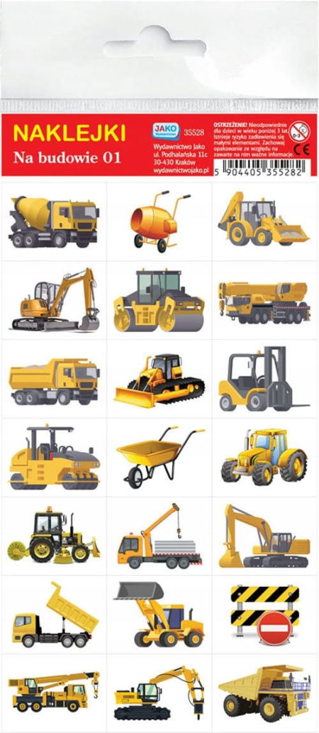 Naklejki Na Budowie, Plac Budowy, 21 naklejek