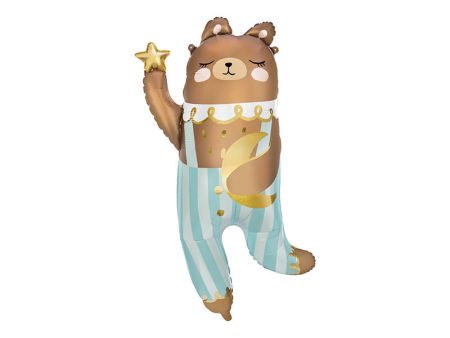 Balon foliowy Miś, 72x104 cm, baby shower, duży