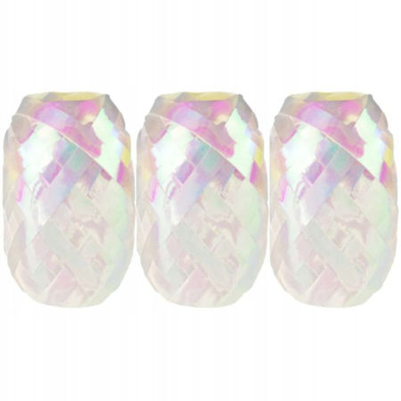 Wstążki - zestaw wstążek do pakowania prezentów  - różowe, opalizujące, glamour