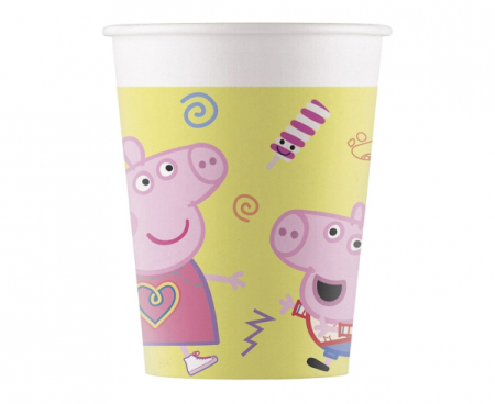 Kubeczki papierowe (WM), Peppa Pig (Hasbro), 200ml, 8 szt. (SUP label)