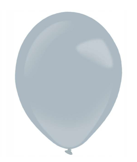 Balony lateksowe Decorator Fashion, Pastelowe, gray, Szare 28cm, 50 szt., zestaw
