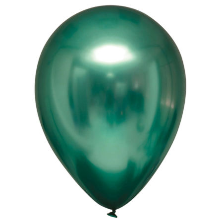 Balony lateksowe Satin Luxe Chrome Zielone, Emerald 12cm, 100 szt., zestaw