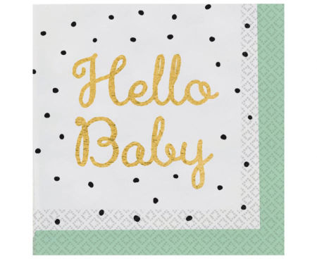 Serwetki papierowe Hello Baby 33 x 33 cm, 16 szt.