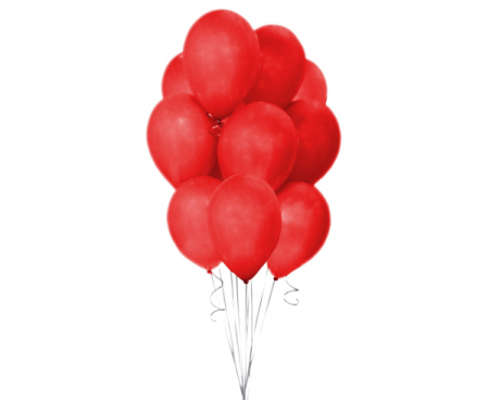 Balony Beauty&Charm, pastelowe czerwone 12