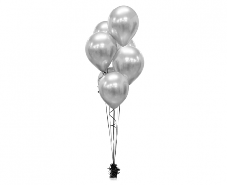 Balony Beauty&Charm, platynowe srebrne 12