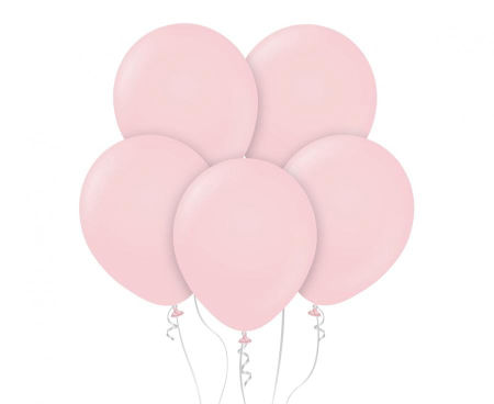 Balony Beauty&Charm, makaronowe jasno różowe 12