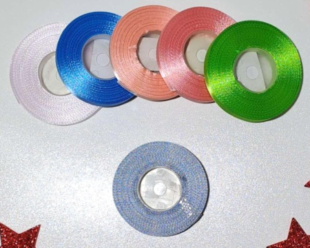 Wstążka, tasiemka satynowa 9mm - 27,4m, ciemny szary