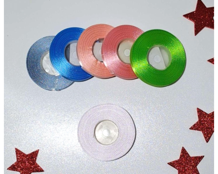 Wstążka, tasiemka satynowa 9mm - 27,4m, liliowy