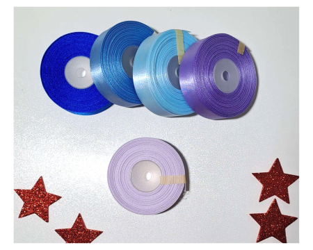 Wstążka, tasiemka satynowa 25mm - 27,4 m, jasny fioletowy