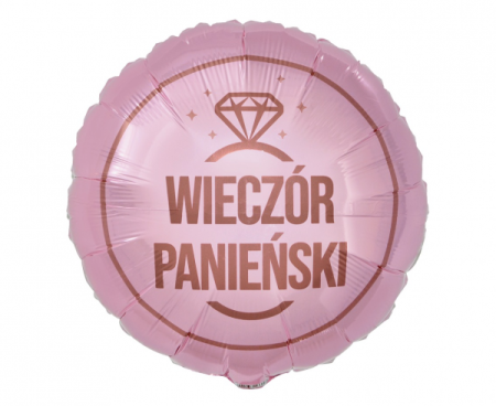 Balon foliowy Wieczór Panieński (różowy), 18