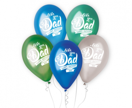 Balony Premium Hel Father’s day, 12 cali/ 5 szt.