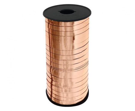 Tasiemka metalizowana różowe złoto, 100y (92 m)