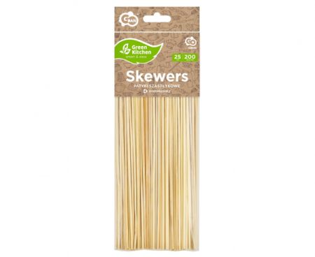 Patyki szaszłykowe - 250*2,5 mm / 200 szt. (eurobag)
