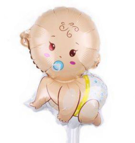 Balon foliowy bobas chłopiec 77cm x 65cm, baby shower, boy