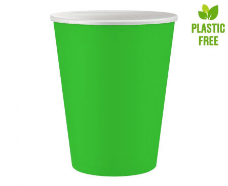 Kubeczki pap. Jednokolorowe, pistacjowe, certyfikat FSC, 250 ml, 6 szt.