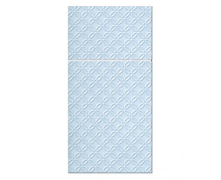 Etui (kieszonki) na sztućce, serwetki  PAW wzorzyste Pocket Inspiration Modern (light blue) 40x40 cm/ 16 szt.