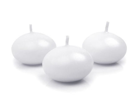 Świeca, świeczka pływająca, białe, 4cm, 1 szt.