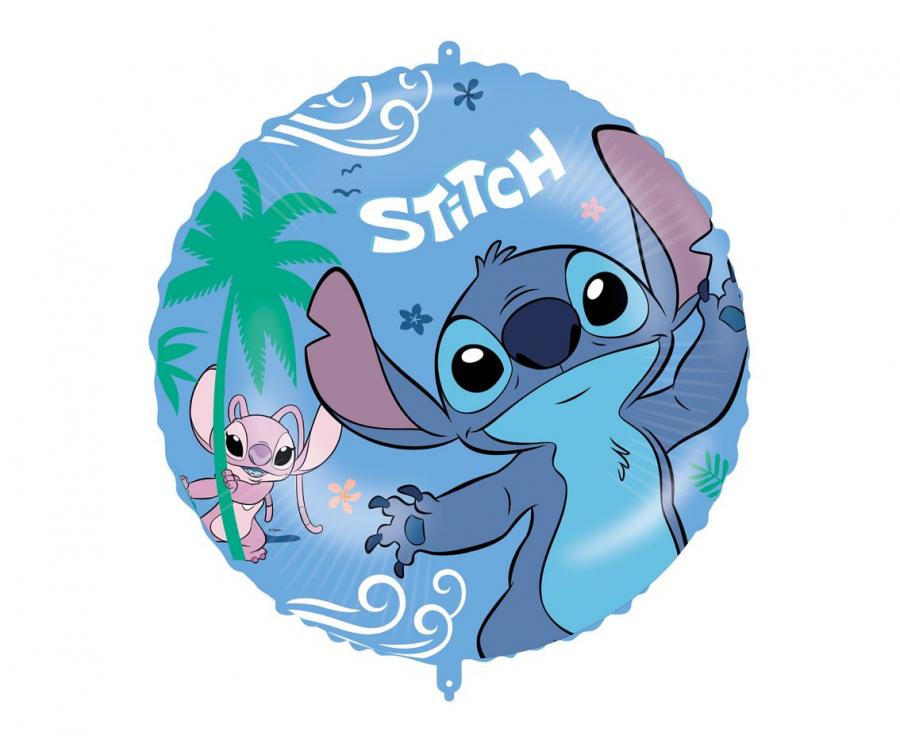 Balon foliowy STITCH & ANGEL DISNEY, 46 cm, 1 szt. - Procos zdjęcie 1